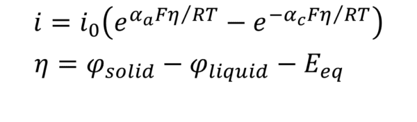 Butler Volmer equation